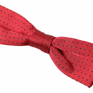 Dolce & Gabbana Elegant Polka Dot Silk Bow Tie