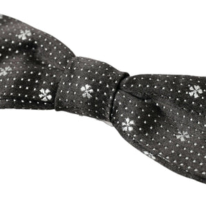 Dolce &amp; Gabbana Elegant Black Silk Bow Tie