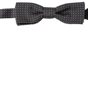 Dolce &amp; Gabbana Elegant Silk Black Bow Tie