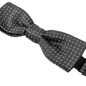 Dolce &amp; Gabbana Elegant Silk Black Bow Tie