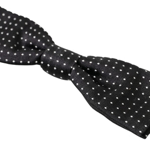 Dolce & Gabbana Elegant Silk Black Bow Tie