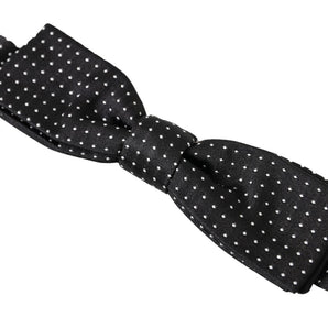 Dolce &amp; Gabbana Elegant Silk Black Bow Tie