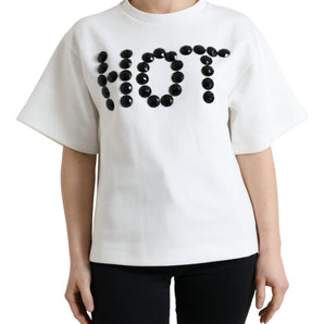 Dolce &amp; Gabbana Embellished Crew Neck Fashion Tee