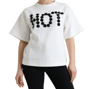 Dolce &amp; Gabbana Embellished Crew Neck Fashion Tee