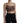Dolce & Gabbana Brown Viscose Bustier Sleeveless Cropped Top