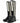 Dolce & Gabbana Black Rubber Knee High Flat Boots Shoes