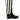 Dolce &amp; Gabbana Black and White Striped Knee High Boots