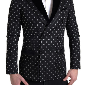 Dolce &amp; Gabbana Blazer delgado con estampado geométrico elegante