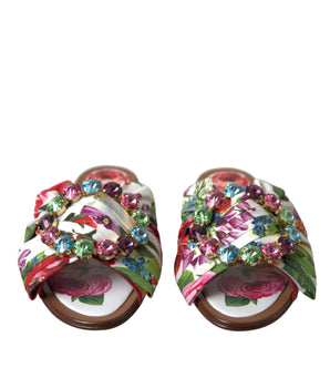 Dolce &amp; Gabbana Exquisitas sandalias planas con estampado floral
