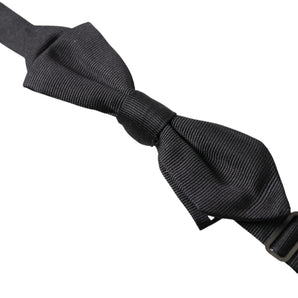 Dolce &amp; Gabbana Elegant Silk Black Bow Tie