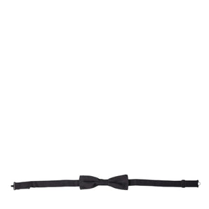 Dolce & Gabbana Elegant Black Silk Bow Tie