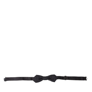 Dolce & Gabbana Elegant Silk Black Bow Tie