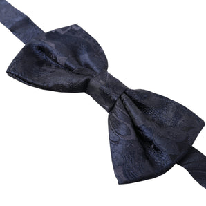 Dolce & Gabbana Elegant Silk Blue Bow Tie