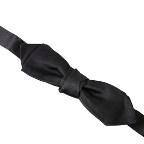 Dolce & Gabbana Elegant Silk Black Bow Tie for Gentleman