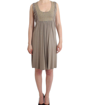 Roccobarocco Khaki Raped Sheath Dress