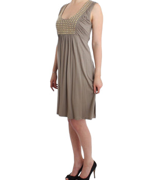 Roccobarocco Khaki Raped Sheath Dress