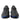 Prada Black Blue Rubber Knit Slip On Low Top Sneakers Shoes