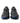 Prada Black Blue Rubber Knit Slip On Low Top Sneakers Shoes