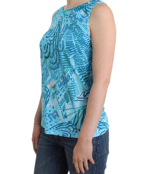 John Galliano Elegant Sleeveless Silk-Detailed Top John Galliano 