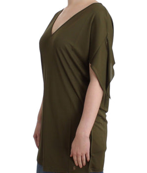 John Galliano Emerald Elegance Rayon Blouse John Galliano 