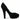 Dolce & Gabbana Black Suede Leather Platform Heel Pumps Shoes