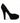 Dolce & Gabbana Black Suede Leather Platform Heel Pumps Shoes