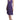 John Galliano Elegant Purple Knee-Length Jersey Dress