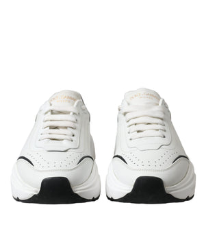 Dolce & Gabbana White Black Low Top Daymaster Sneakers Shoes