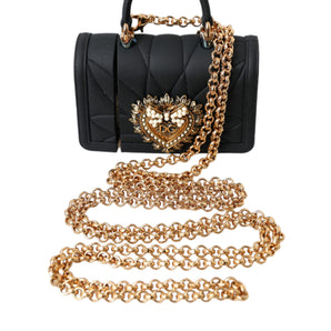 Dolce & Gabbana Black Silicone Devotion Heart Gold Chain Airpods Case