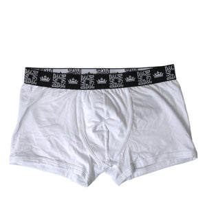 Dolce &amp; Gabbana Elite White Cotton Stretch Boxers