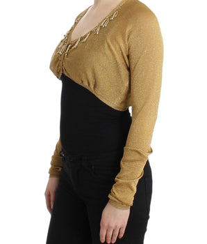 Cavalli Embellished Gold Shimmer Shrug Cavalli 
