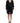 Cavalli Elegant Sheer Black Silk Blouson Dress Cavalli 
