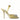 Dolce & Gabbana Yellow Satin Crystal Mary Jane Sandals