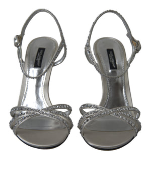 Dolce &amp; Gabbana Sandalias elegantes con tacones adornados con cristales