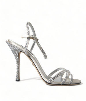 Dolce &amp; Gabbana Sandalias elegantes con tacones adornados con cristales