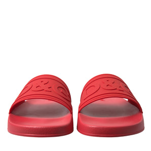 Dolce & Gabbana Radiant Red Men's Slide Sandals