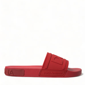 Dolce & Gabbana Radiant Red Men's Slide Sandals