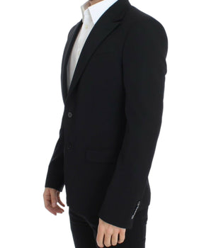 Dolce &amp; Gabbana Black wool slim fit blazer