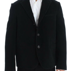 Dolce &amp; Gabbana Elegant Black Martini Blazer Jacket