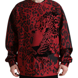 Dolce & Gabbana Elegant Leopard Print Pullover Sweater