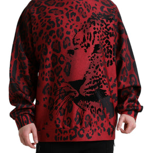 Dolce &amp; Gabbana Elegant Leopard Print Pullover Sweater