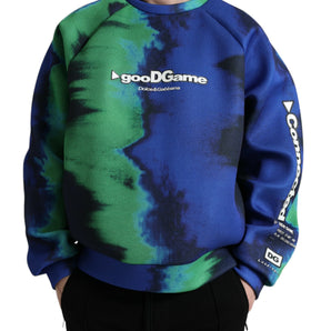 Dolce &amp; Gabbana Multicolor Graphic Crew Neck Pullover Sweater