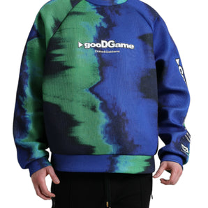 Dolce &amp; Gabbana Multicolor Graphic Crew Neck Pullover Sweater