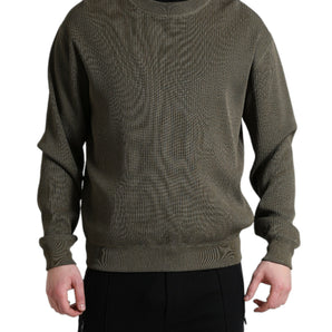 Dolce & Gabbana Elegant Green Crew Neck Sweater