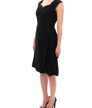 Dolce & Gabbana Elegant Black Floral Lace Dress Dolce & Gabbana 