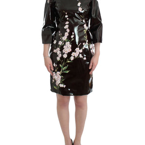 Dolce &amp; Gabbana Elegant Floral Embellished Shift Dress