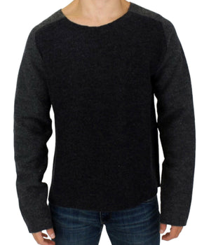 Costume National Chic Gray Wool Crewneck Sweater Costume National 