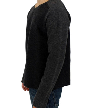 Costume National Chic Gray Wool Crewneck Sweater Costume National 