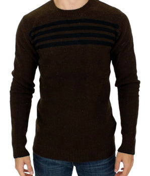 Costume National Elegant Crewneck Striped Sweater Pullover Costume National 