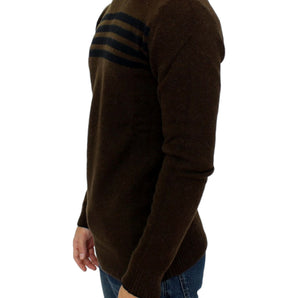 Costume National Elegant Crewneck Striped Sweater Pullover